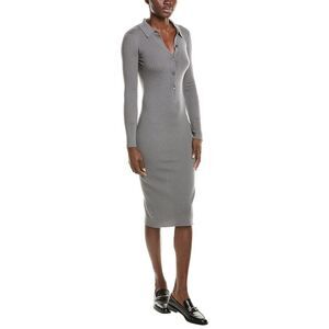 Patrizia Pepe Womens Wool Sweaterdress, Grey